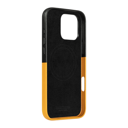 Alto Herring Leather Magnetic Case iPhone 16 Pro Max - Raven / Caramel