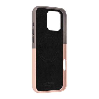 Alto Herring Leather Magnetic Case iPhone 16 Pro Max - Cement / Pink