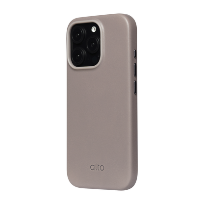 Alto Clop Leather Magnetic Case iPhone 16 Pro - Cement