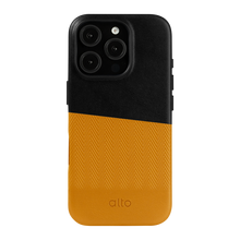 Alto Herring Leather Magnetic Case iPhone 16 Pro - Raven / Caramel