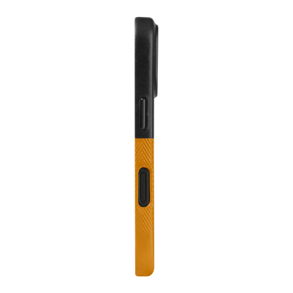 Alto Herring Leather Magnetic Case iPhone 16 Pro - Raven / Caramel