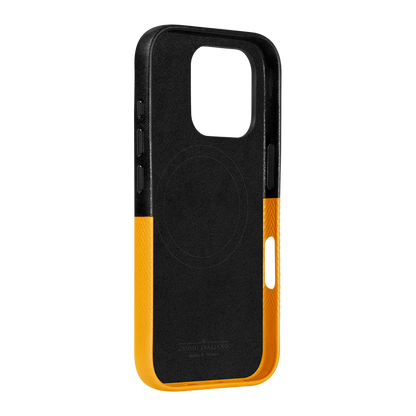 Alto Herring Leather Magnetic Case iPhone 16 Pro - Raven / Caramel