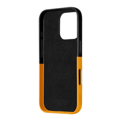 Alto Herring Leather Magnetic Case iPhone 16 Pro - Raven / Caramel