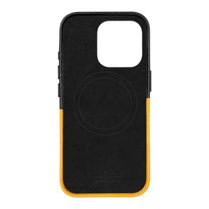 Alto Herring Leather Magnetic Case iPhone 16 Pro - Raven / Caramel