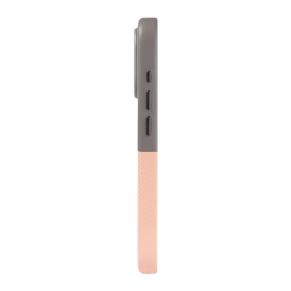 Alto Herring Leather Magnetic Case iPhone 16 Pro - Cement / Pink