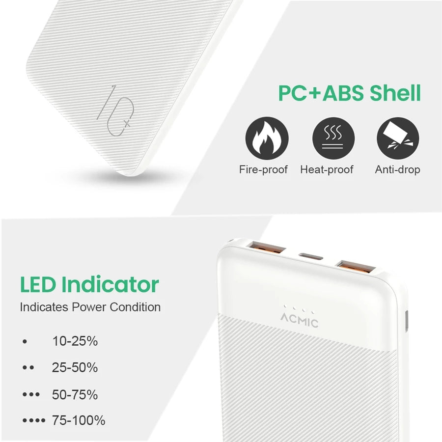 ACMIC 10000mAh powerbank (A11 (W1106)