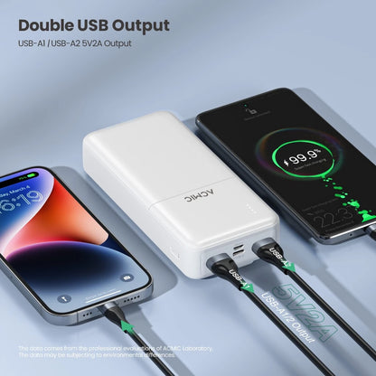 ACMIC 20000mAh powerbank with build-in Type C and Lightning Cable (AP20-06 (W2010C)