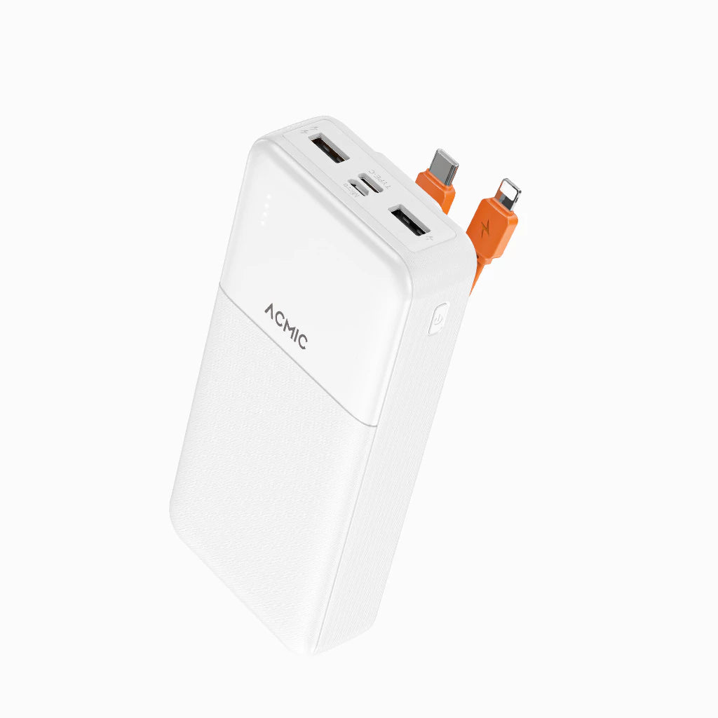ACMIC 20000mAh powerbank with build-in Type C and Lightning Cable (AP20-06 (W2010C)