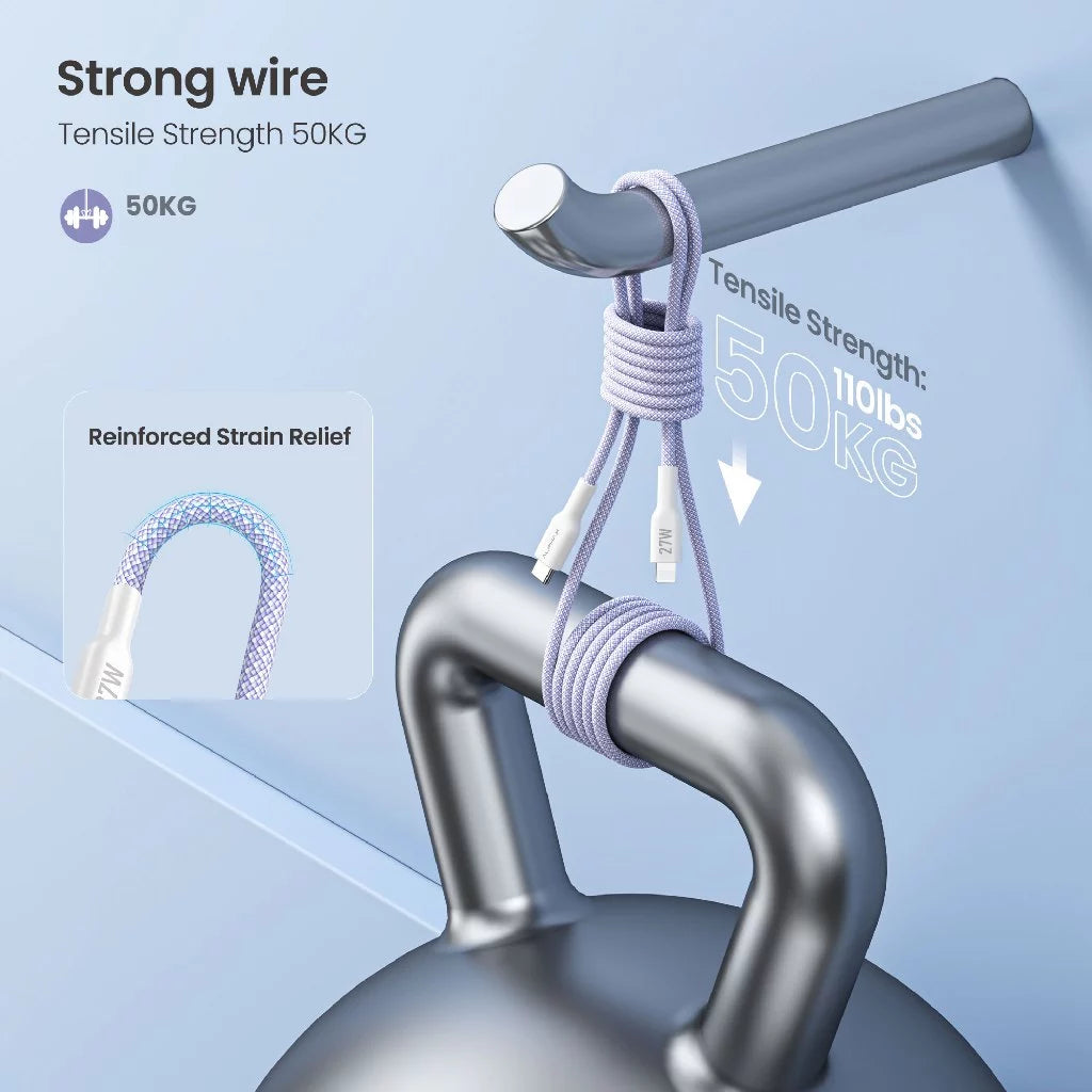 ALPHA Cable Type C to Lightning - Purple (ALUSB-CL2 (C to L)
