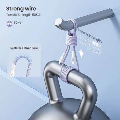 ALPHA Cable Type C to Lightning - Purple (ALUSB-CL2 (C to L)