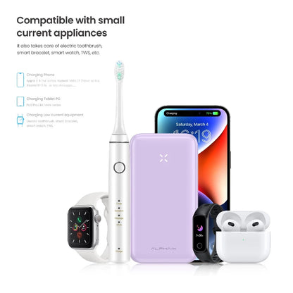 ALPHA 10000mAh powerbank with build-in Type C and Lightning Cable