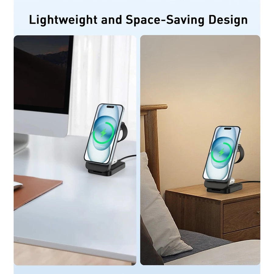 CHOETECH T611-F-CCBK 3-IN-1 MAGNETIC WIRELESS CHARGER