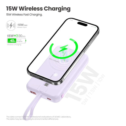 ALPHA 10000mAh Wireless Magsafe powerbank with build-in Type C (ALP10-27WPD (W1023)