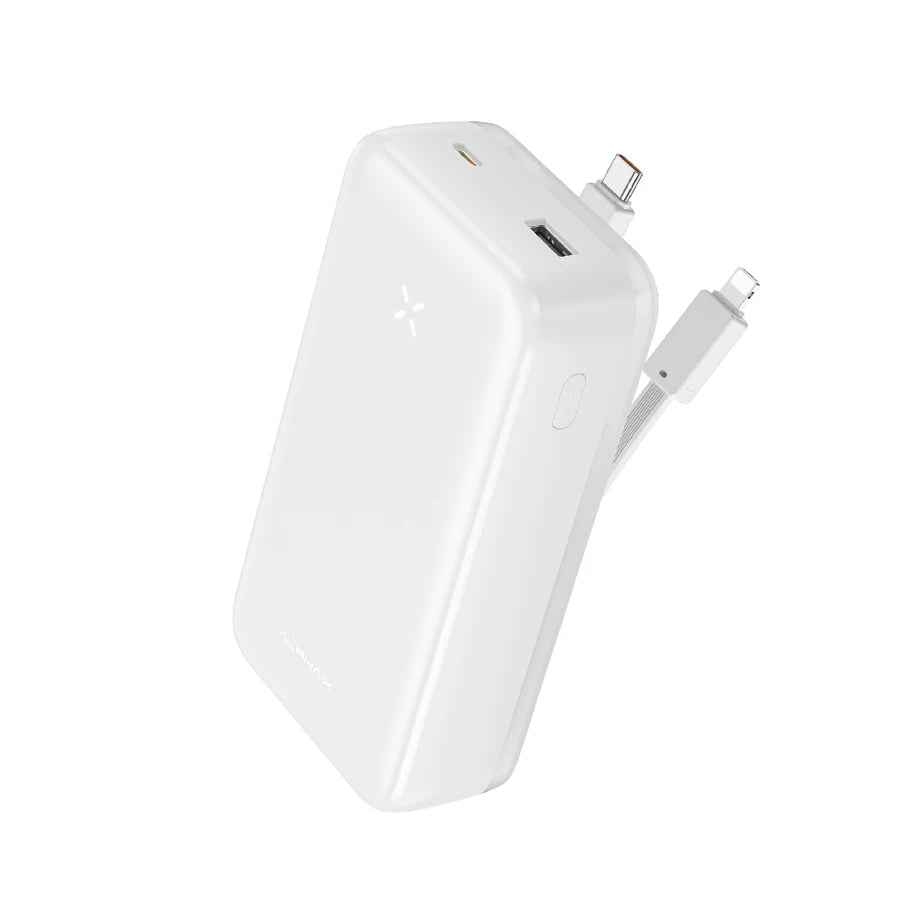 ALPHA 20000mAh powerbank with build-in Type C and Lightning Cable