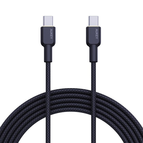 Aukey 1m Nylon Braided USB-C to USB-C Cable