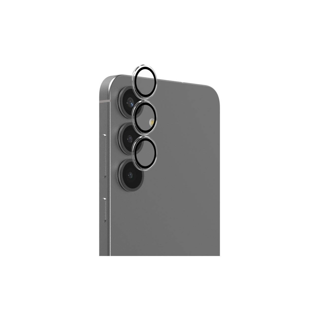 InvisibleShield Glass Elite Camera Rings-Samsung S25 Series - Black