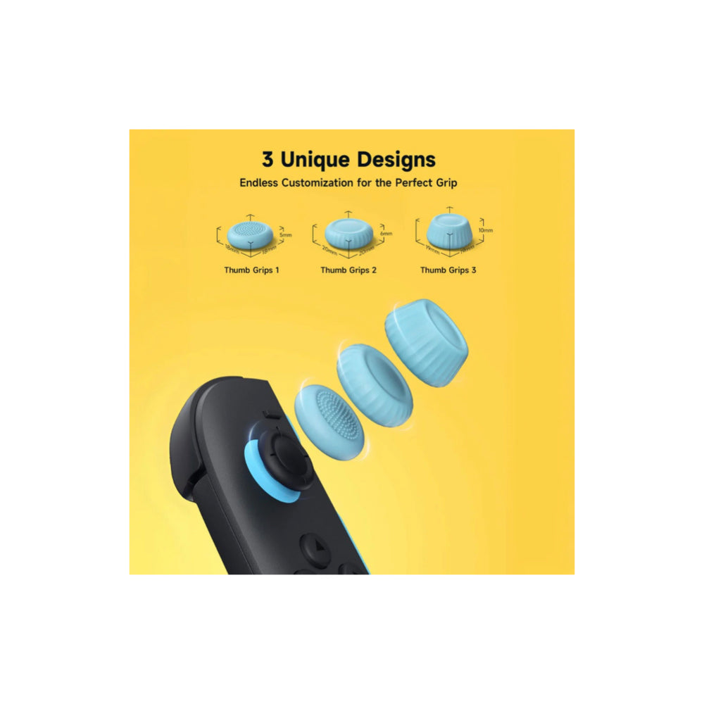 Jsaux Multi-Mode Joystick Cap and Thumb Grip with Lever Guard Set for Switch 2