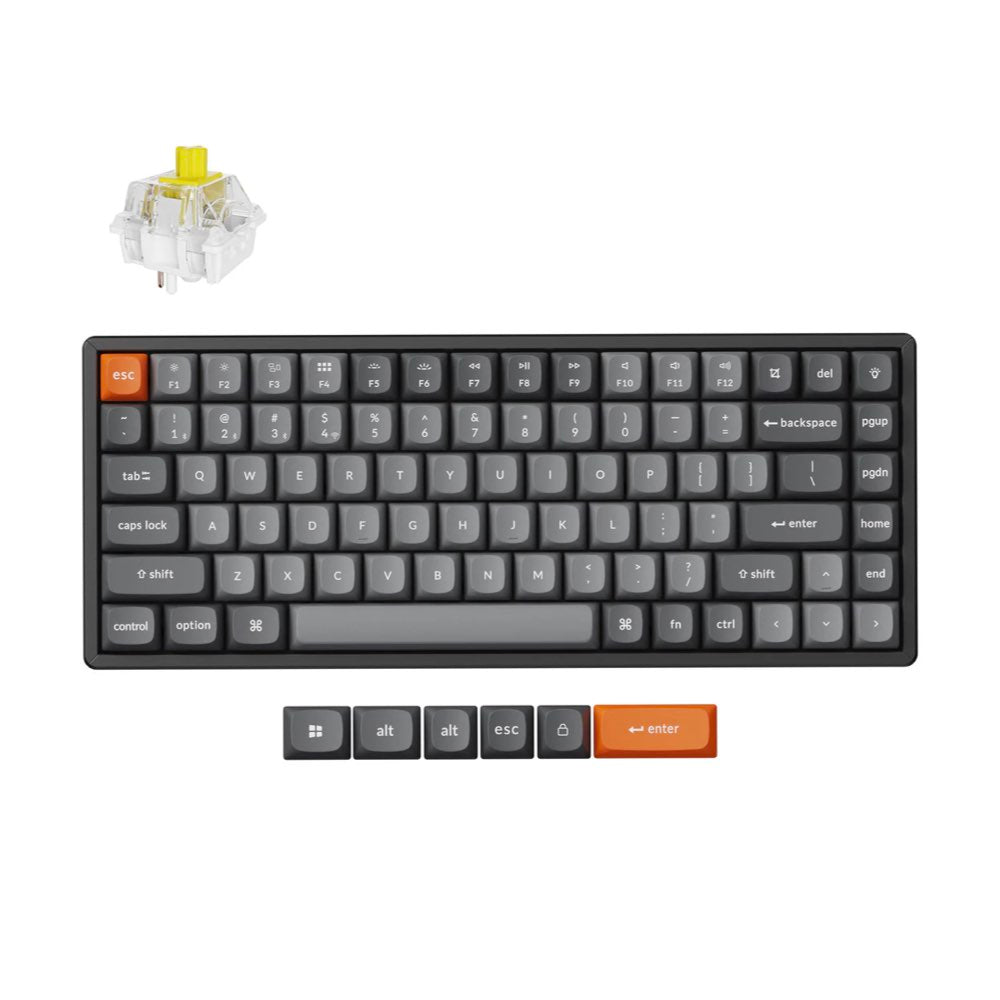 Keychron K2 MAX QMK Keychron Super バナナ軸 Keychron K2 Max ANSI 75% layout 81 Key Full Assembled Banana